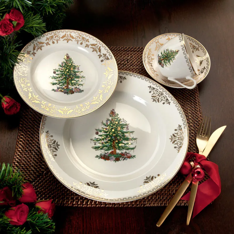 Spode Christmas Tree Gold 4-Pc Place Setting & Reviews - Wayfair Canada