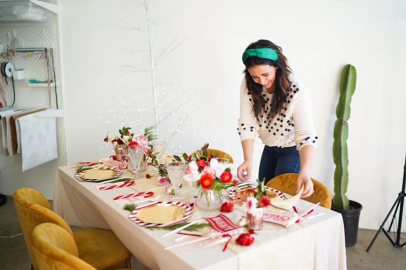 Styled Holiday Table Scapes - Fig and Whiskey with Domonique Rose Florals