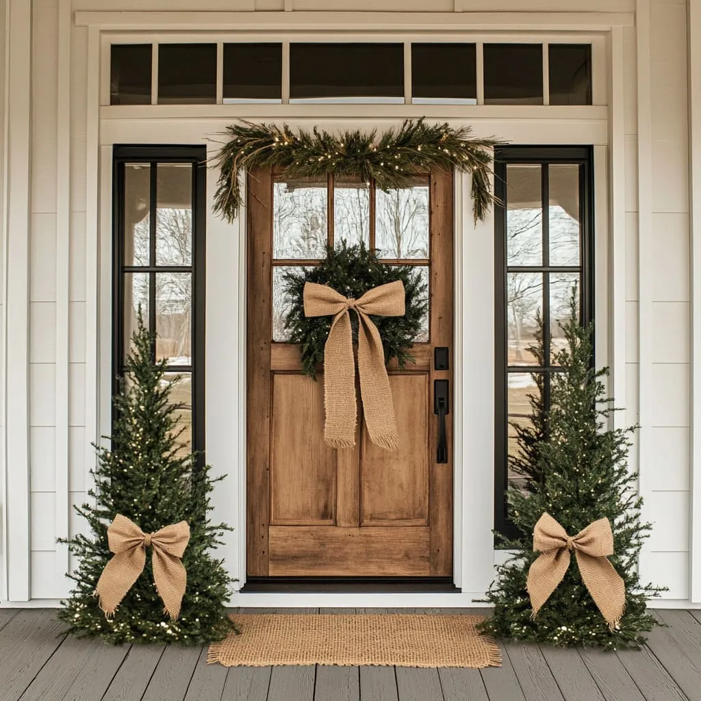 Stylish Front Door Christmas Decorating Ideas That Are Easy to Pull Off | Fancy House Design