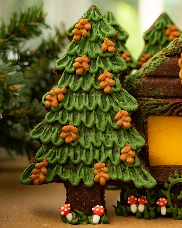 Summer Log Cabin Cookie Scene - SweetAmbs