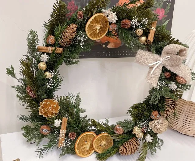 Taiwan Sands orange slice Christmas wreath gift Christmas gift box with  card tinkerbell-flowers - Pinkoi