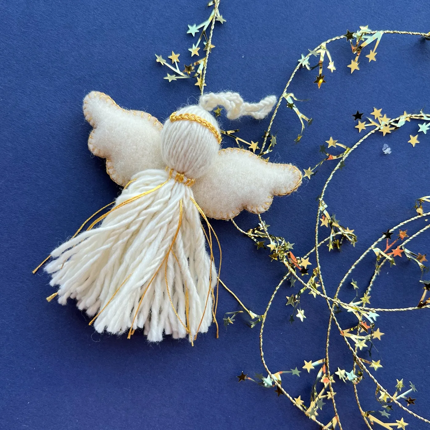 Tassel Angel | Handmade Christmas Wool Ornament | Ornaments 4 Orphans®