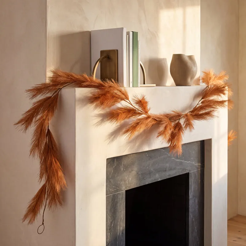 The Holiday Aisle® 72' Pampas Grass Christmas Garland | Joss & Main