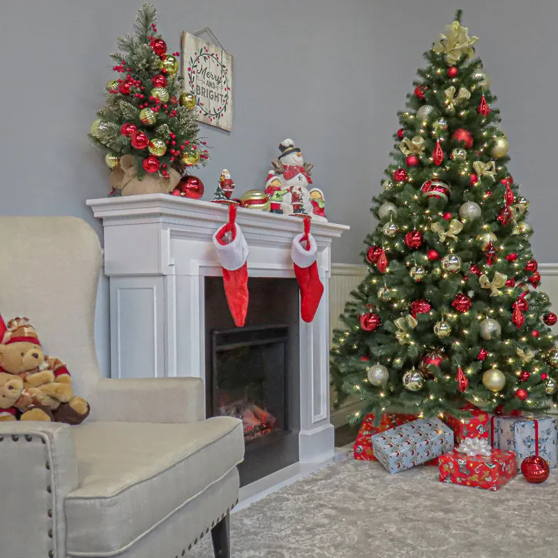 The Holiday Aisle® Leilonie Pre-Lit Spruce Christmas Tree & Reviews | Joss  & Main