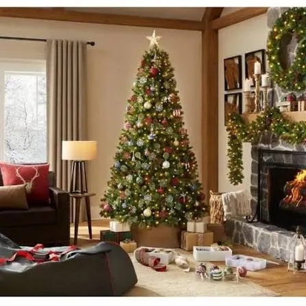 The Home Depot Home Accents Holiday 7.5 ft Westwood White Fir LED Pre-Lit Artificial Christmas Tree with 650 Warm White Micro Fairy Lights 279.00