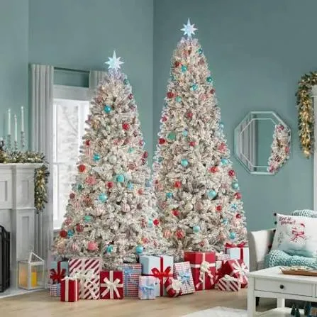 The Home Depot Home Accents Holiday 9 ft Starry Light Flocked Christmas Tree  449.00