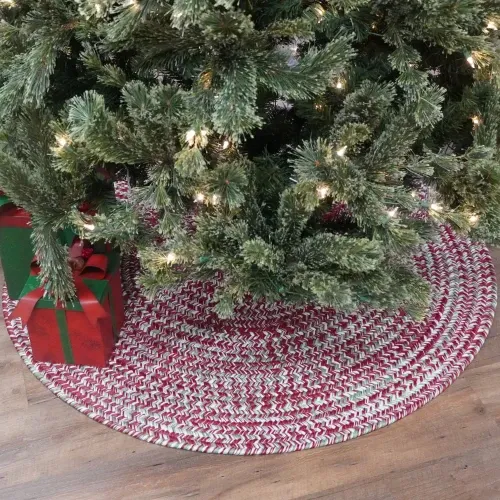 USA Made Braided Tree Skirts | Colonial Mills