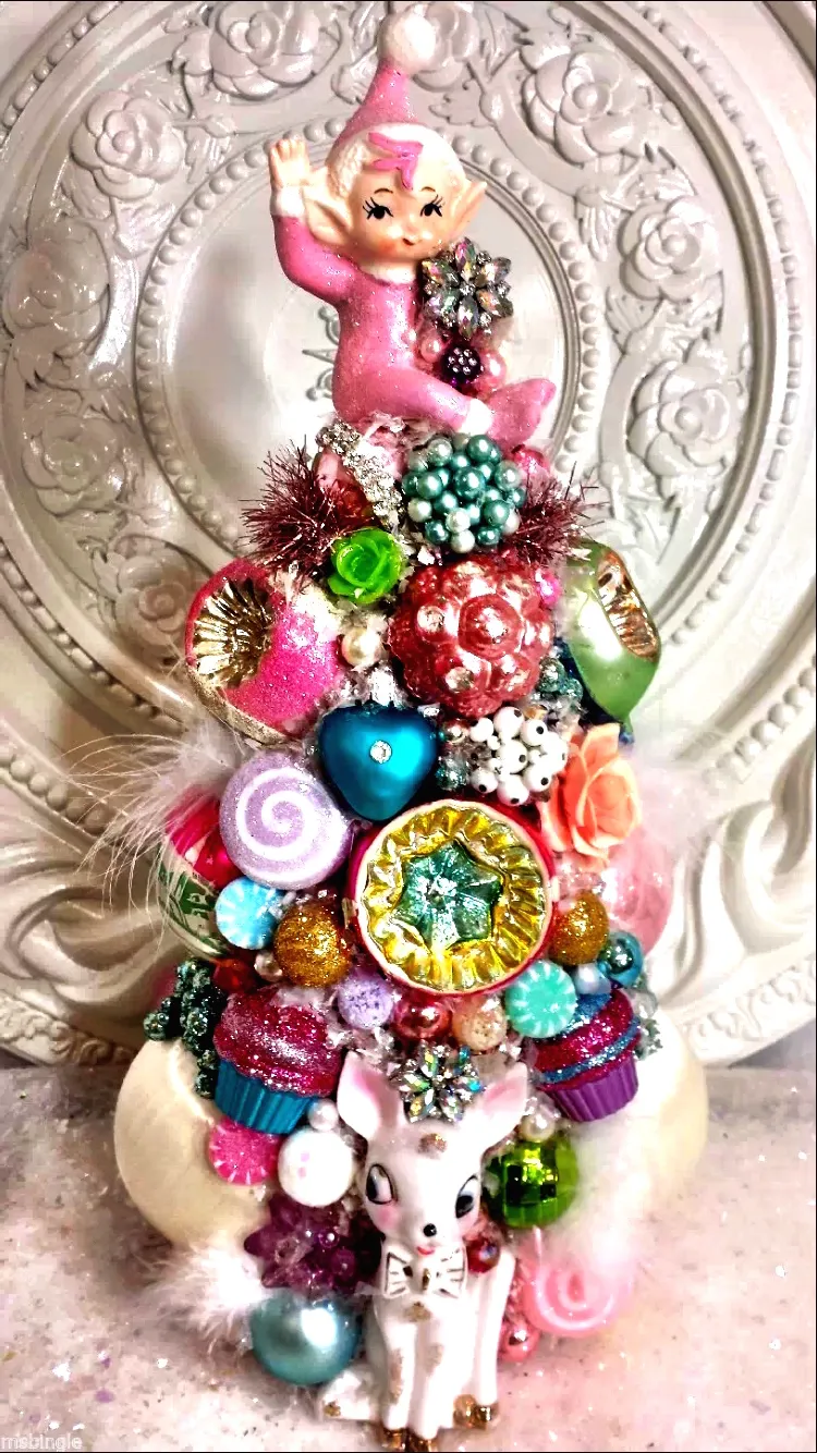 Vintage Christmas Cuties, Bottlebrush Trees, Candy Cane Pixie | Crazy4Me –  The Modern Bombshell Lifestyle by: Yasmina Greco