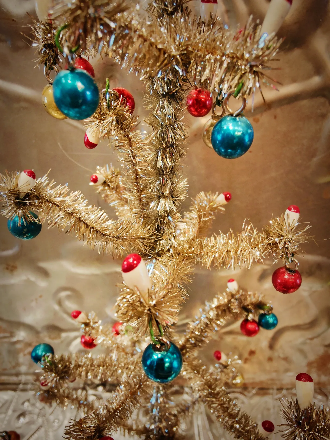 Vintage tinsel trees – blackout shop brighton