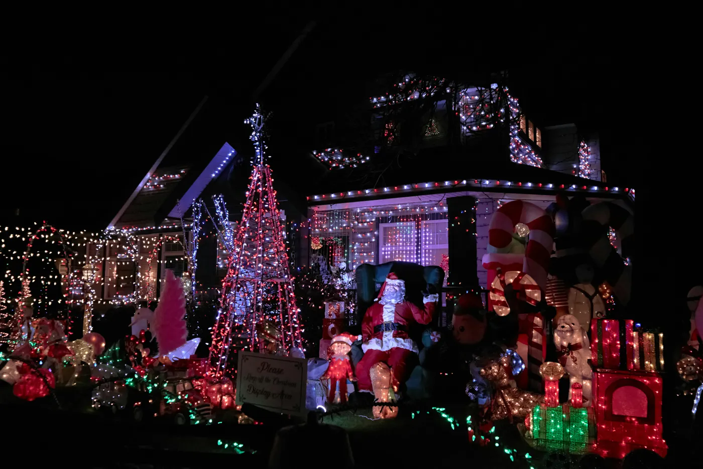 Well decorated Home for the Christmas season