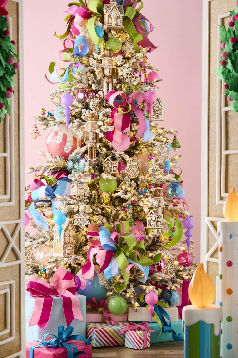 Whimsical Bright Green Christmas Tree WETRBWEH 6FT Christmas Tree, Whimsical  Artificial Christmas Trees, Top Curved Lime