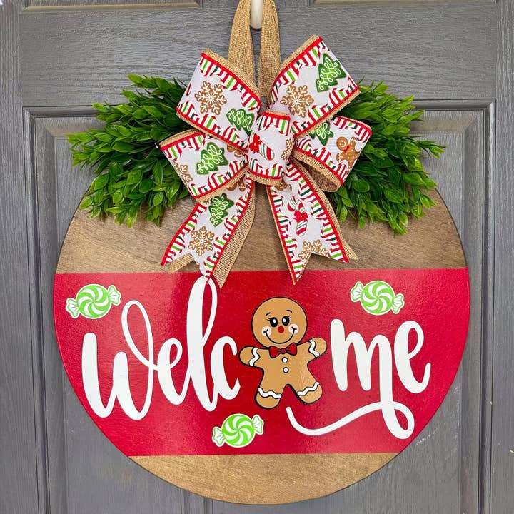 Wholesale Fall Turkey Round Wooden Door Sign for your store - Faire