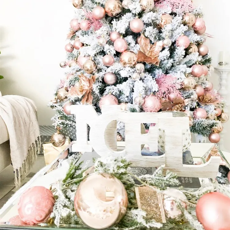 Wholesale Tree Decoration Set / Blush Pink & Gold (28 pc) - Xmas & Co. - Fieldfolio