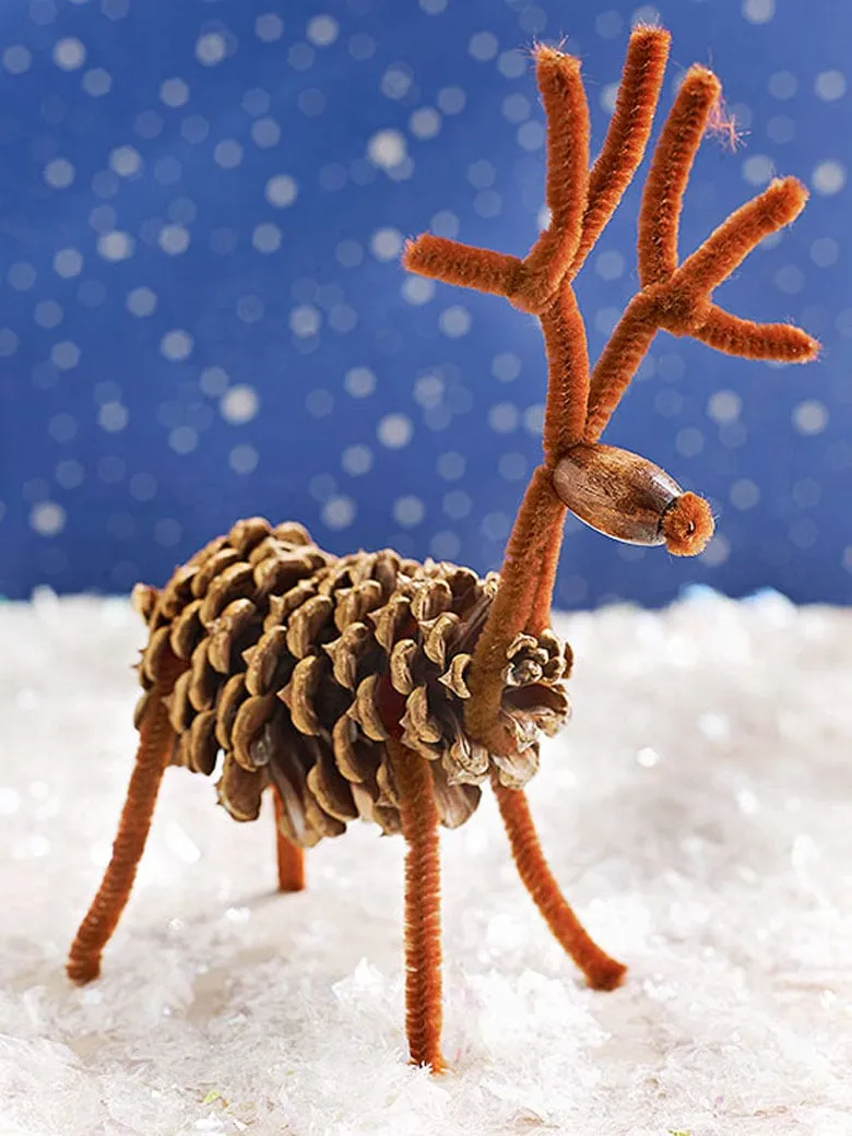 Winter Pinecone Decor Decorating For Fall Winter With Pine Cones And Acorns Pinecones And Acorns