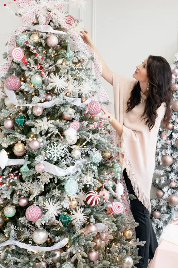 Winter wonderland Christmas party | Pink Christmas party | 100 Layer Cakelet
