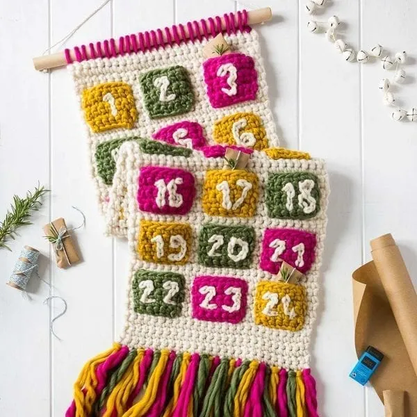 Wool Couture Advent Calendar for Life Crotchet Kit MultiColoured