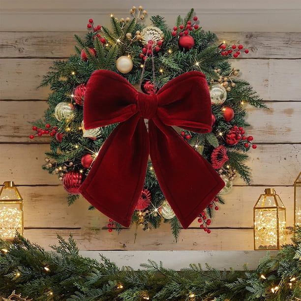 Zenithome Velvet Christmas Tree Bow Pendant Elegant Luxurious Soft Textured  13.78x12.6 In Perfect For Tree Wedding Arch Gift Box Party Decor Festive  Accent Easy Fix Wrinkle Free - Walmart.ca